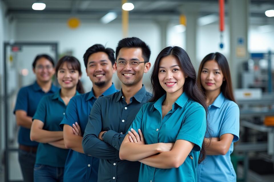 TalaPack Industries team and Cebu manufacturing facility